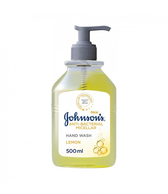 Johnson's Anti‑Bacterial Micellar Lemon Hand Wash 500ml
