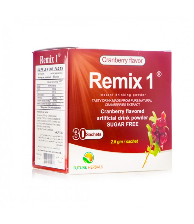 Remix-1 Cranberry Extract for Urinary Tract Health 30 Sachets