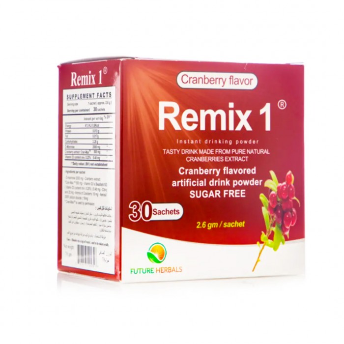 Remix-1 Cranberry Extract for Urinary Tract Health 30 Sachets