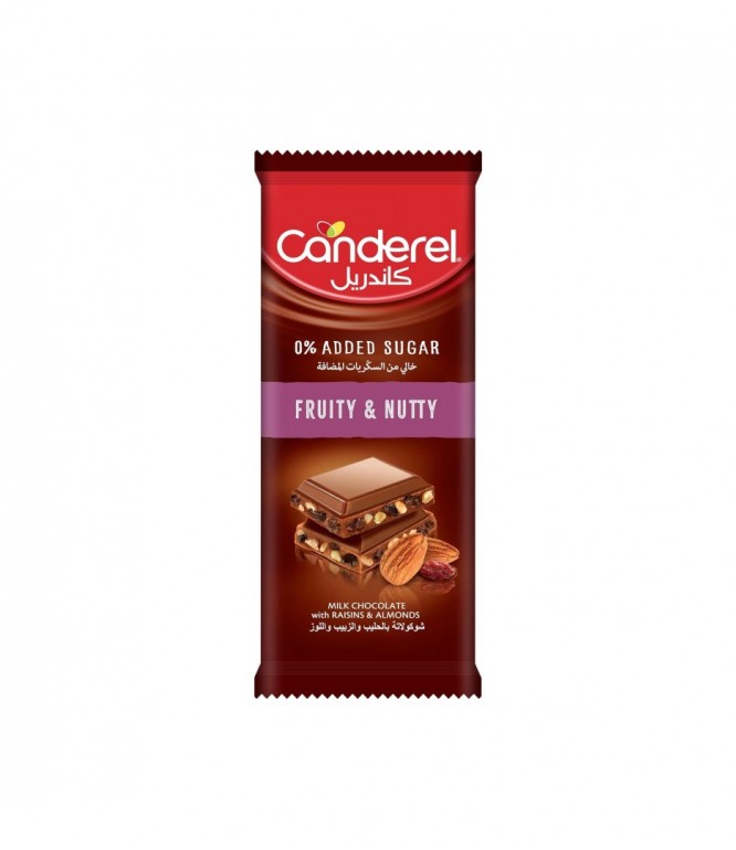 Canderel Chocolate Fruit & Nutty Without Added Sugar - 100 Gm