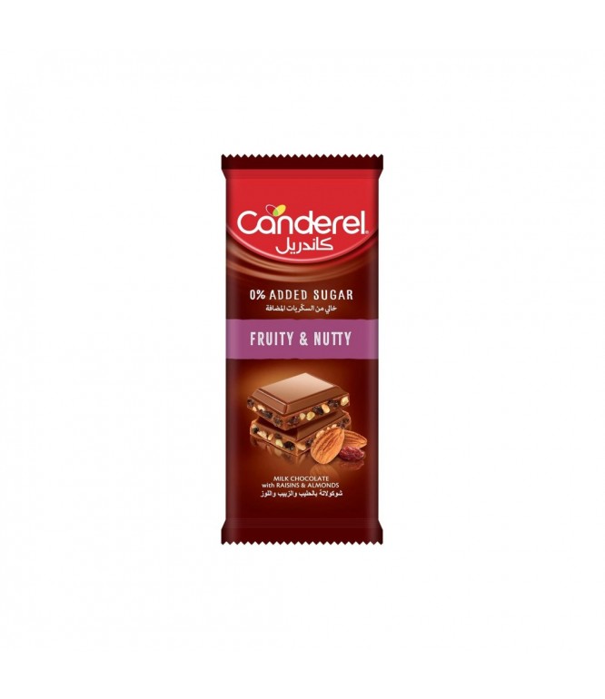 Canderel Chocolate Fruit & Nutty Without Added Sugar - 100 Gm