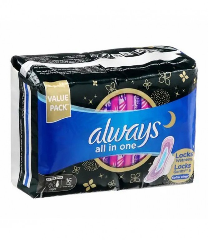 Always Pad All In One Ultra Extra Long 16 PADS