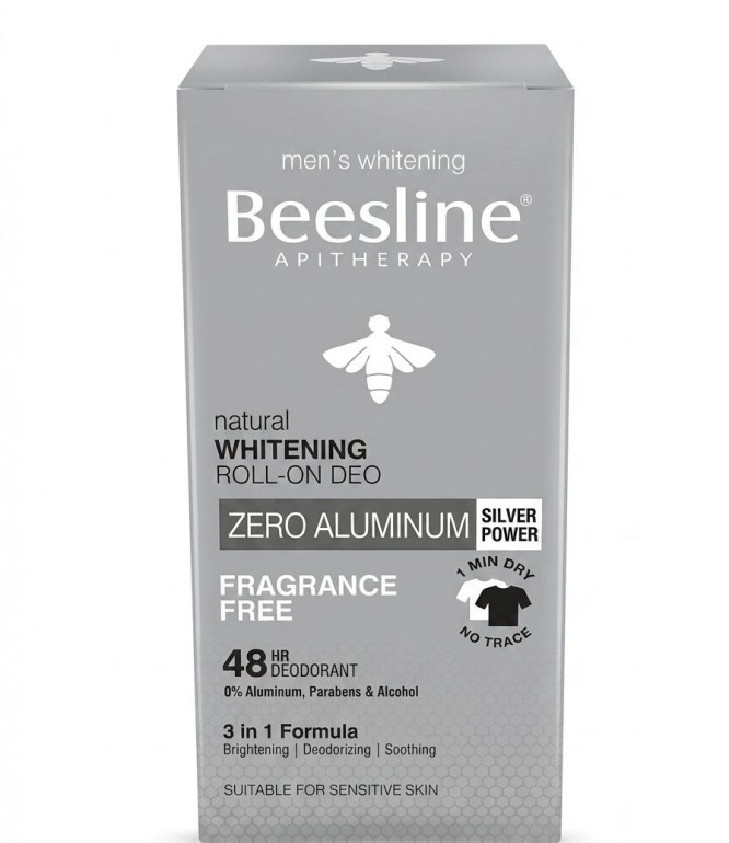 Beesline Whitening Roll-On Deo Zero Alumnium Fragrance Free 70 ml