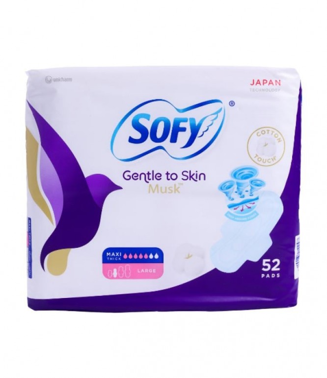Sofy Slim Air Breathe Large Female Diaper 52's