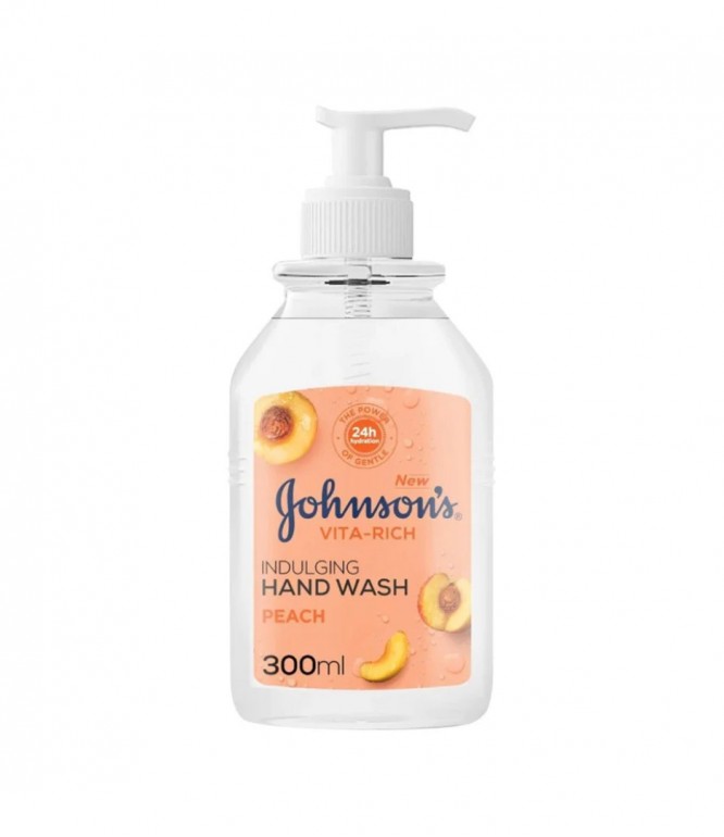 Johnson's Vita-Rich Hand Wash with Peach 300ml