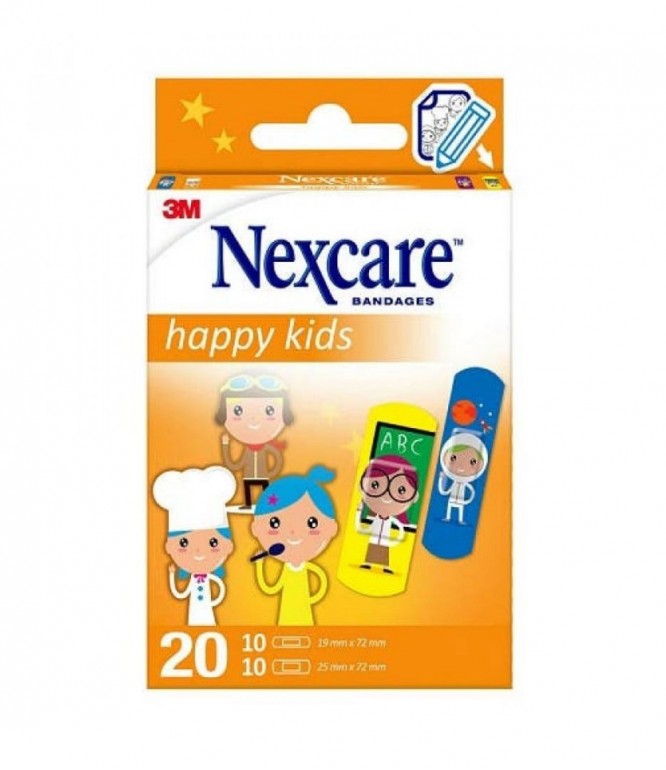 Nexcare Happy Kids Plasters 20 Pieces