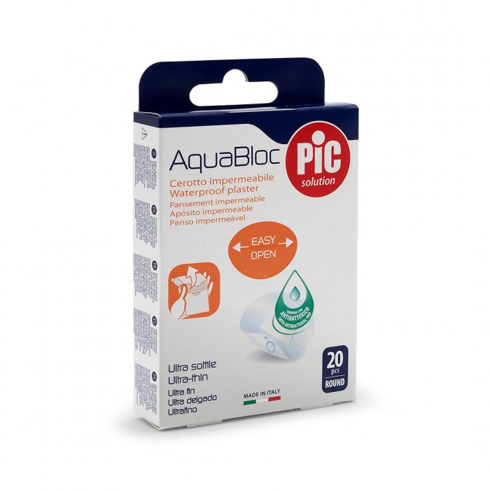 Pic Aquabloc Rounded Waterproof Plaster 20 Pcs