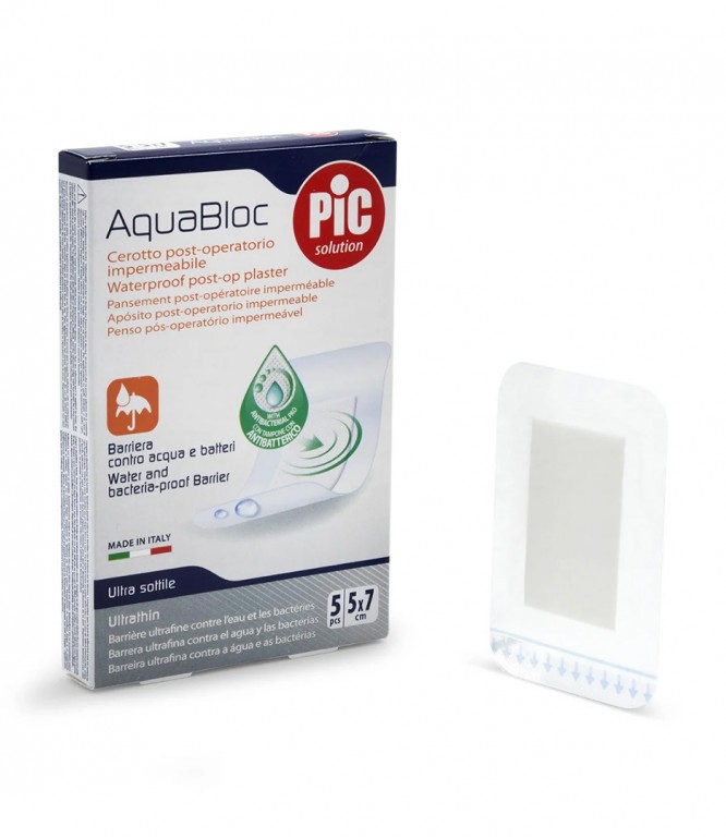 Pic Soffix Med Antibacterial Plaster 5x7 cm 5 Pieces