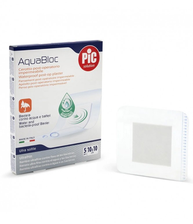 Pic Soffix Med Antibacterial Plaster 10x10 cm 5 Pieces