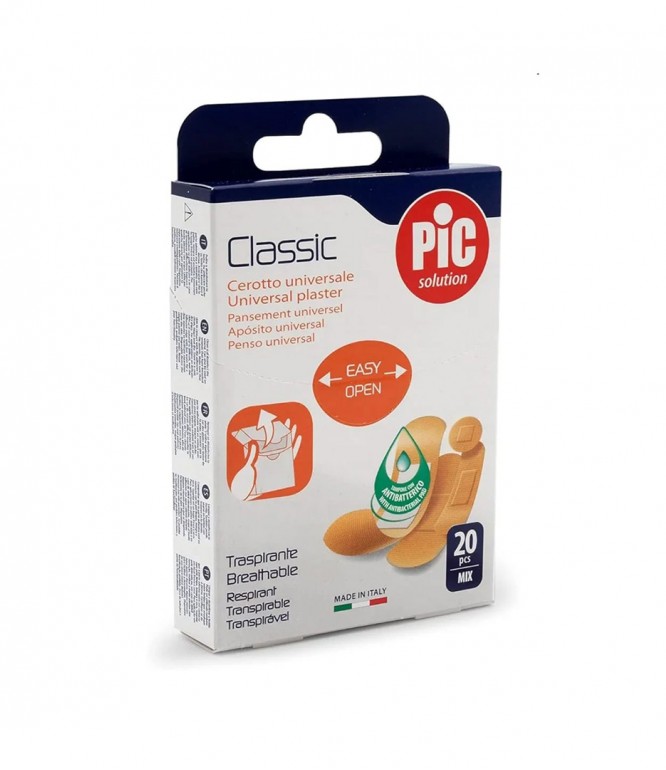 Pic Classic Assorted Waterproof Plaster 20 Pcs