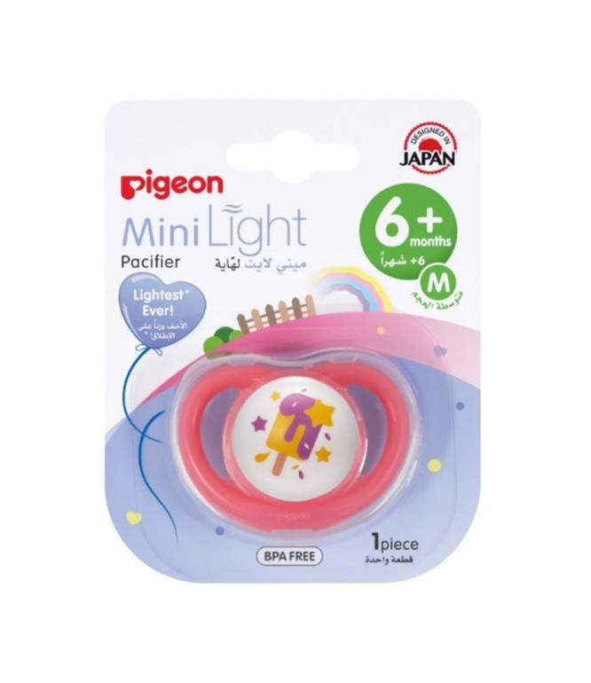 Pigeon Minilight Girls Pacifier Ice Cream Medium 6-12 Months