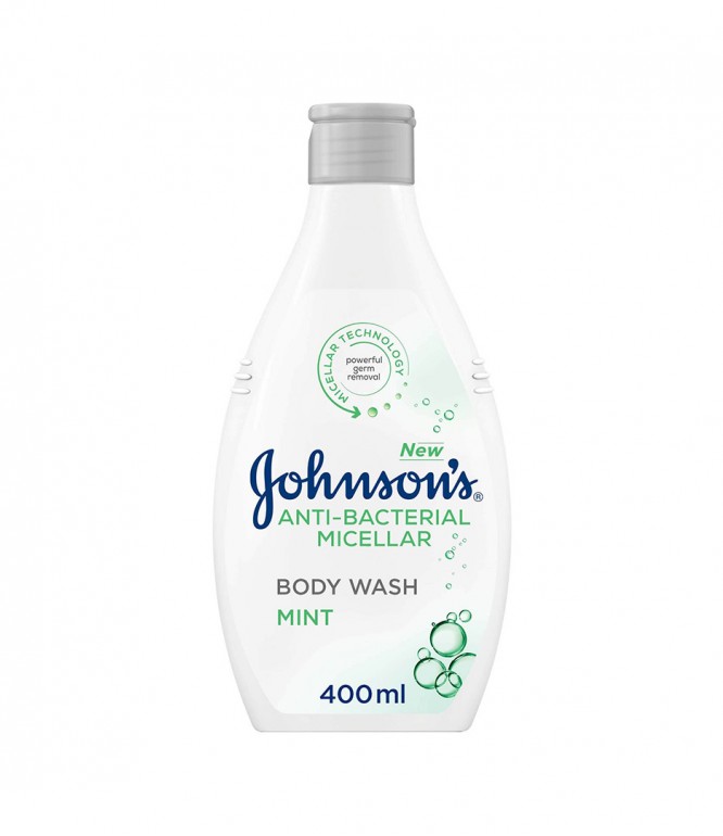 Johnson's Anti-Bacterial Micellar Body Wash with Mint 400ml