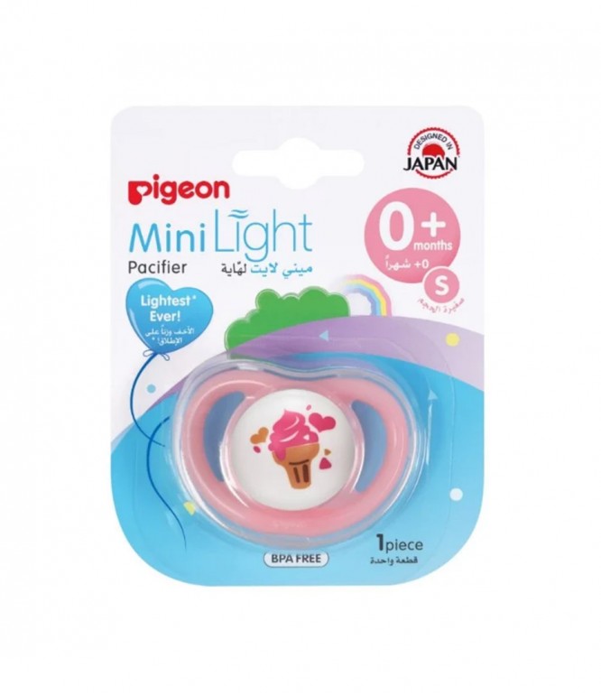 Pigeon Minilight Girls Pacifier Ice Cream Small 0-6 Months