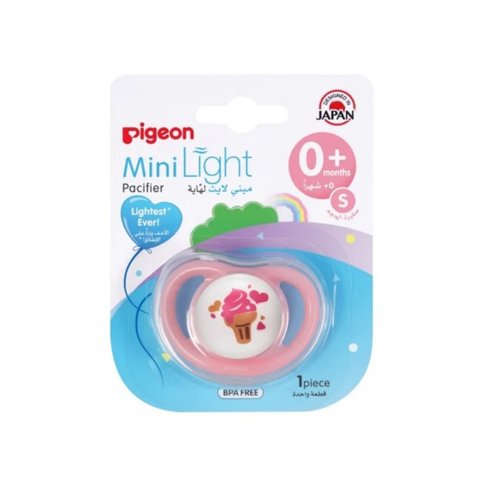 Pigeon Minilight Girls Pacifier Ice Cream Small 0-6 Months