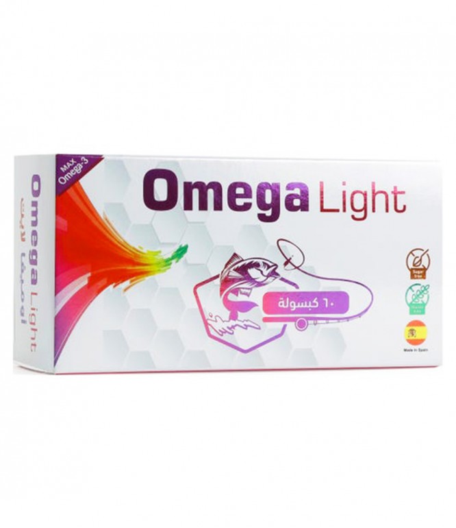 Omega Light Light Fish Oil Capsules for General Health 60 Capsules