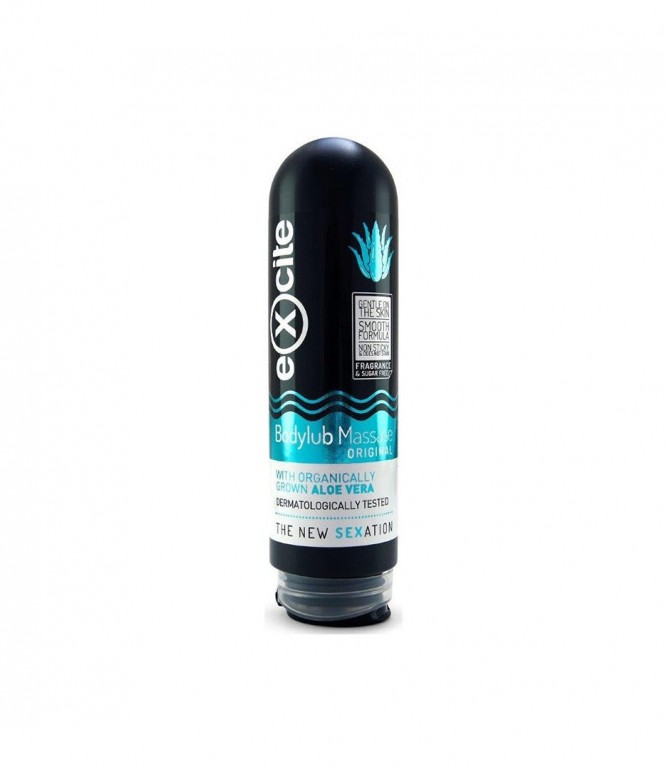 Excite Bodylub Body Massage, Lubricant Original Gel With Aloe Vera 200 ml