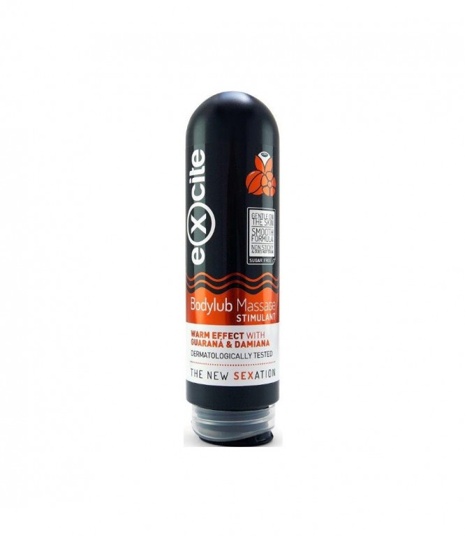 Excite Bodylub Body Massage, Lubricant, Stimulant Gel With Guarana 200 ml