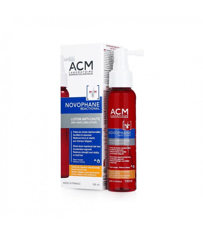 ACM Novophane Anti-Hair Loss Lotion Spray Stimulates Hair Growth - 100 ML