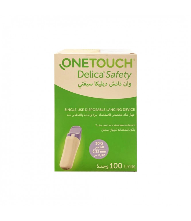OneTouch Delica Safety Single Use Lancing Device 100 Pieces