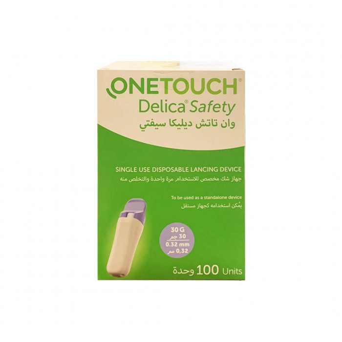 OneTouch Delica Safety Single Use Lancing Device 100 Pieces