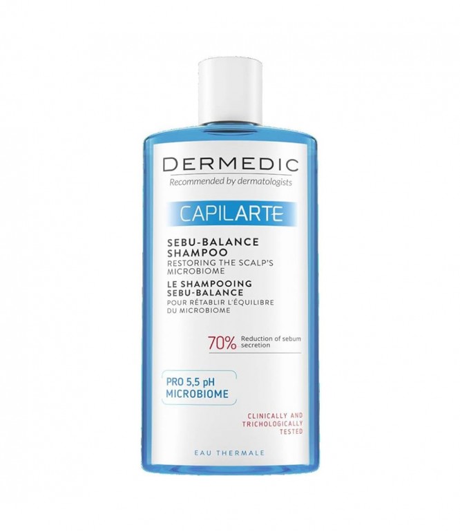 Dermedic Sebu-Balance Shampoo restoring the scalp microbiome For Oily Hair 300ML