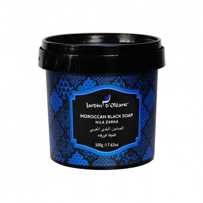 Jardin Oleane Moroccan Black Soap with Blue Indigo 500g