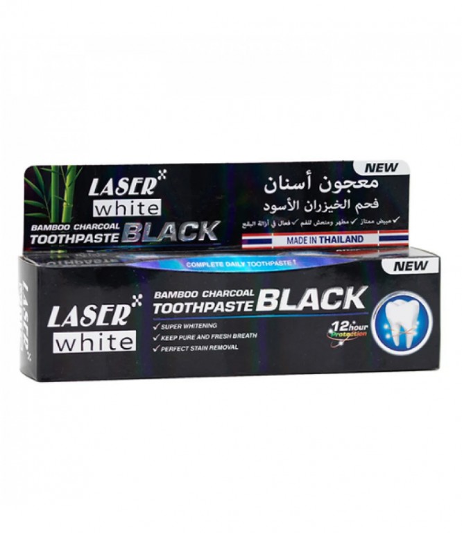 ليزر وايت 2095 معجون أسنان بالفحم الأسود 100 جم