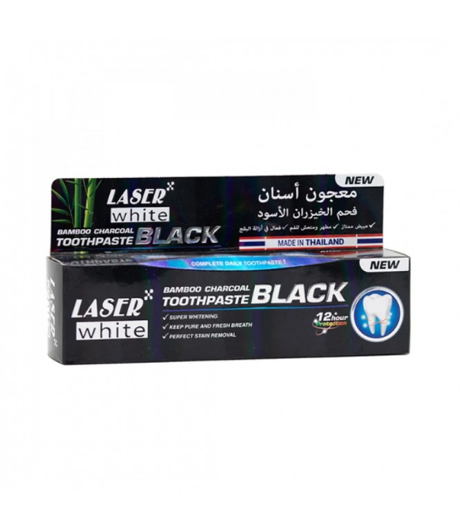 ليزر وايت 2095 معجون أسنان بالفحم الأسود 100 جم