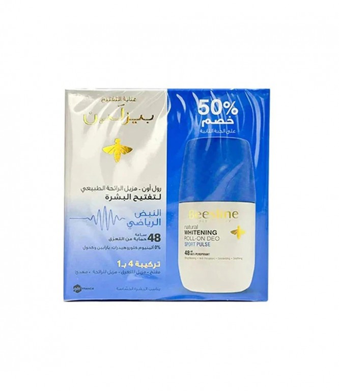 بيزلين مزيل لرائحة العرق رول أون لتفتيح البشرة نبض الرياضة 50 مل 50% خصم على القطعة الثانية
