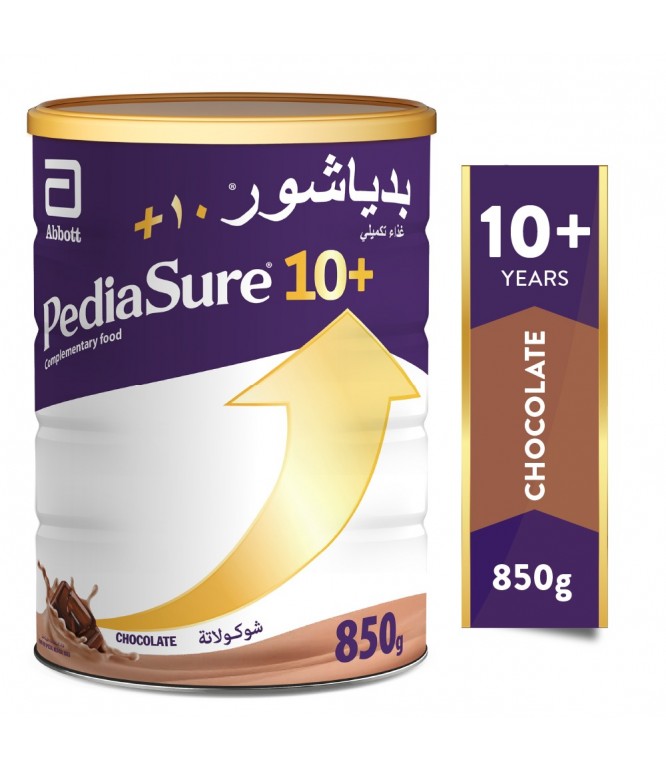 بدياشور +10 حليب أطفال بالشوكولاتة من عمر 10 سنوات 850 جم