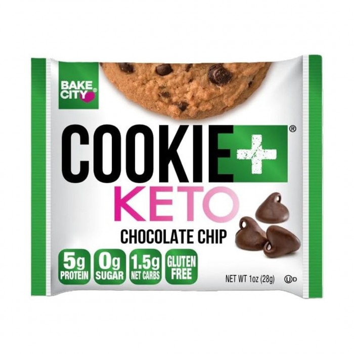 Bake City Cookies Plus Keto Zero Sugar Chocolate Chip 28 gm

