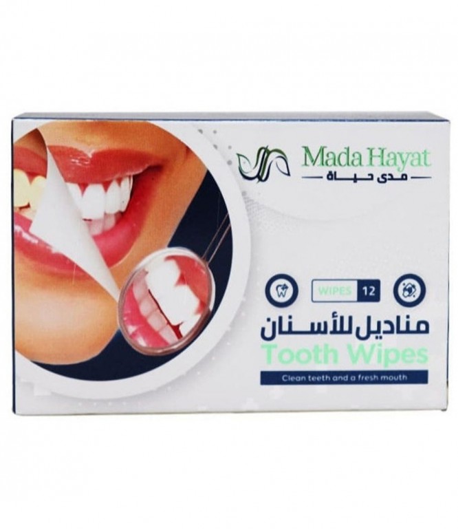 مناديل أسنان مدى حياة لتنظيف الفم والأسنان 12 منديل