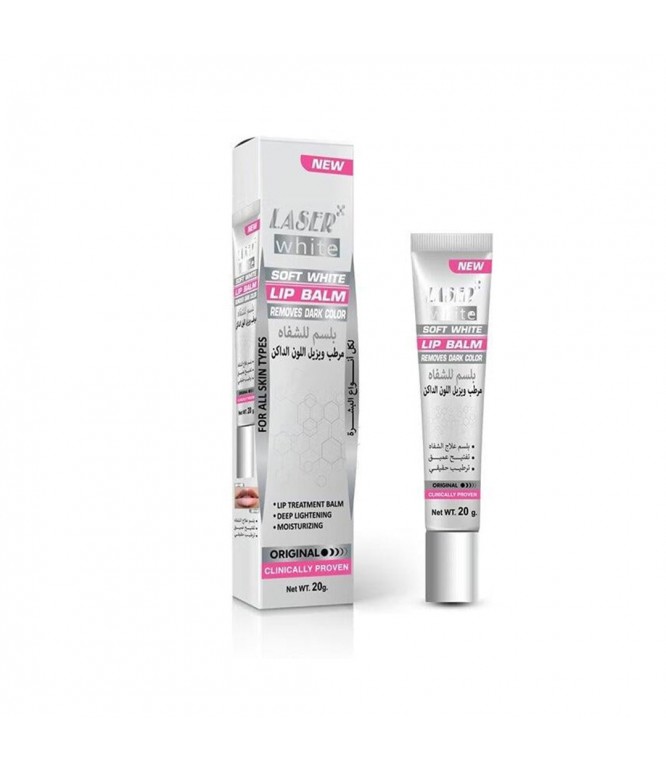 Laser White Lip Balm for Hydration 20g