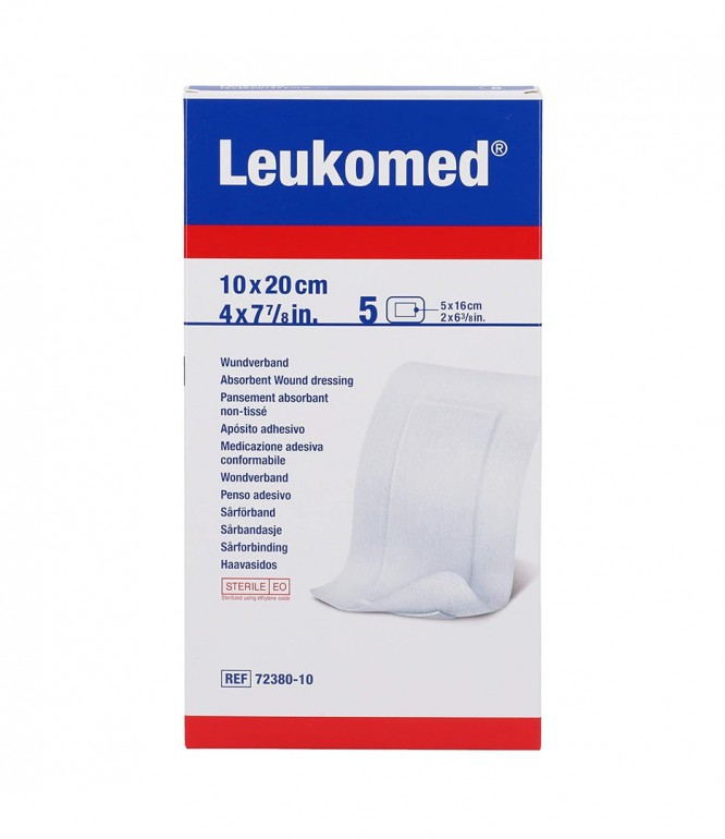 Leukomed Sterile Absorbent Dressing 10 × 20 cm 5 Pcs