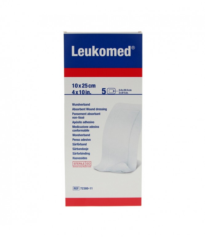 Leukomed Sterile Absorbent Dressing 10 × 25 cm 5 Pcs