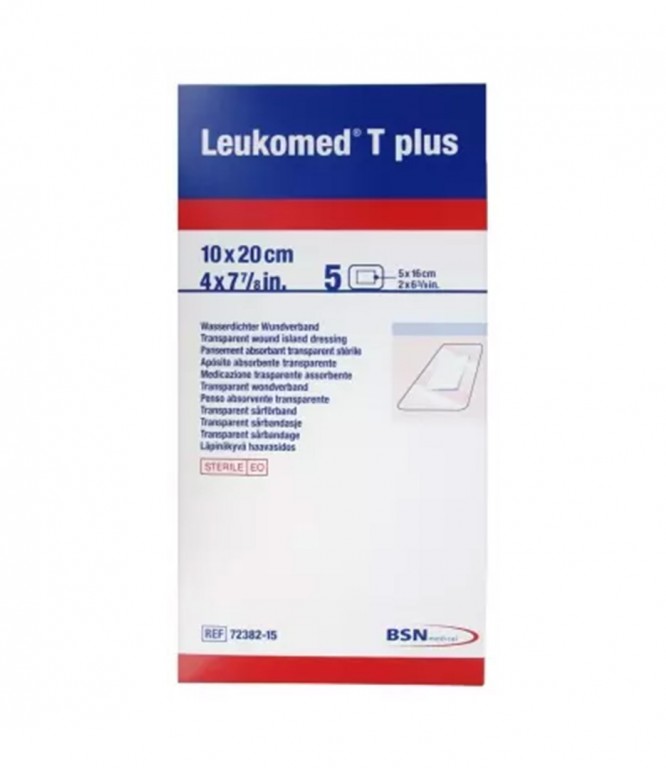 Leukomed T Plus Transparent Sterile Dressing 10 × 20 cm 5 Pcs
