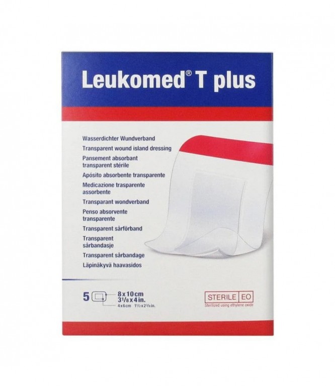 Leukomed T Plus Transparent Sterile Dressing 8 × 10 cm 5 Pcs