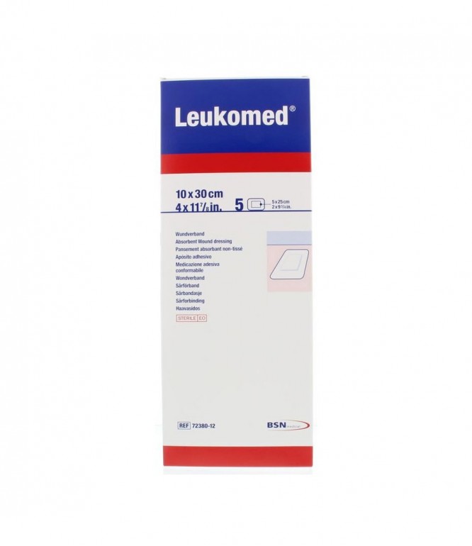 Leukomed Sterile Absorbent Dressing 10 × 30 cm 5 Pcs