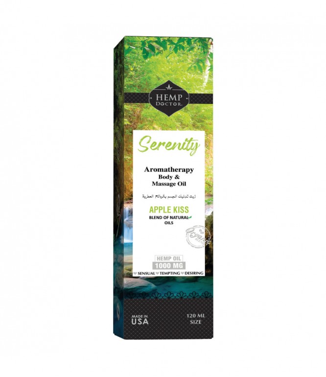Hemp Doctor Serenity Massage Oil Apple Kiss 120 Ml