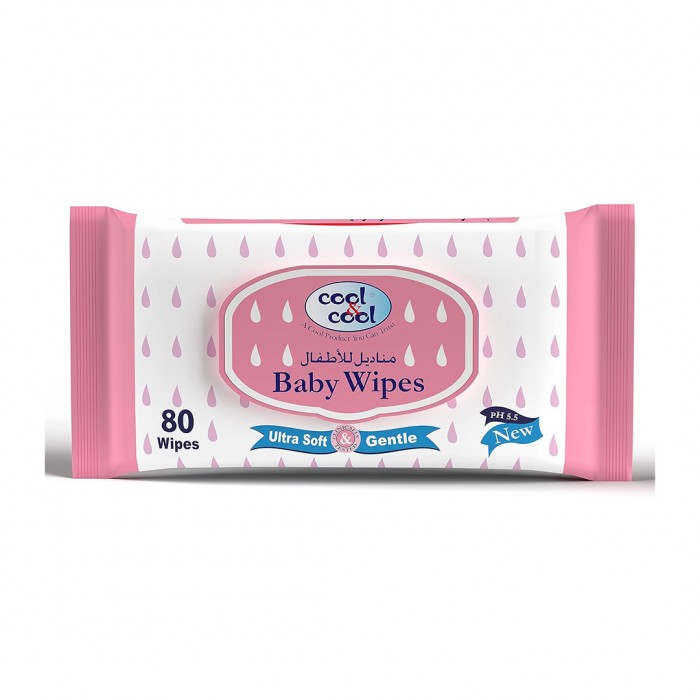 Cool & Cool Baby Wipes 80 Pieces
