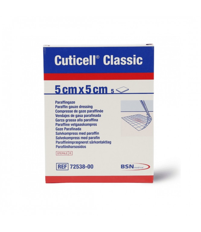 Cuticell Paraffin Gauze Dressing 5Cmx 5Cm - 5 PIECES