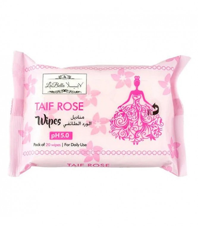 Labella Feminine Wipes Taif Rose Scent 20 Wipes