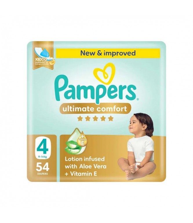 Pampers Ultimate Comfort Diapers Size 4 Jumbo 54 Pcs