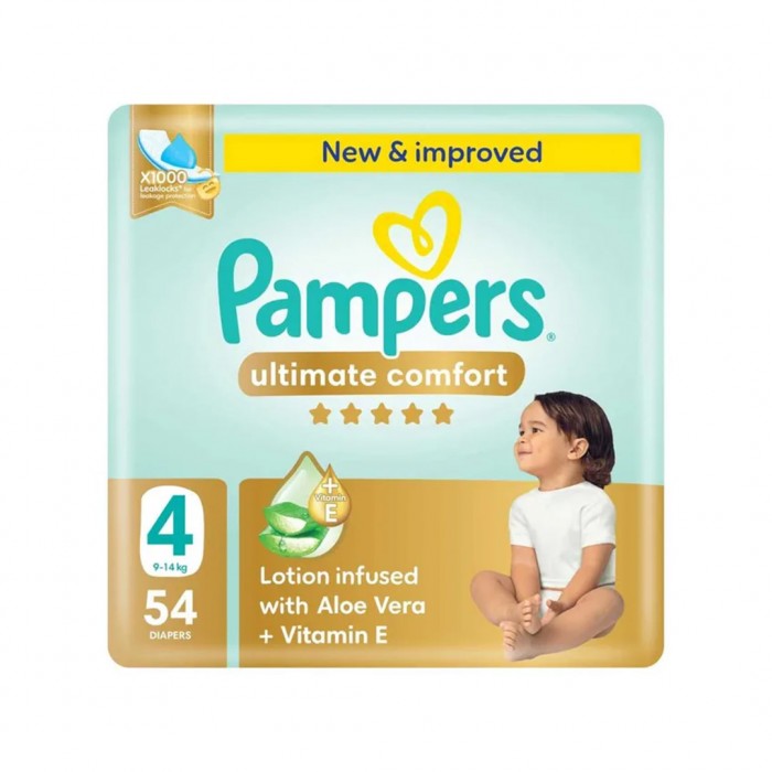 Pampers Ultimate Comfort Diapers Size 4 Jumbo 54 Pcs