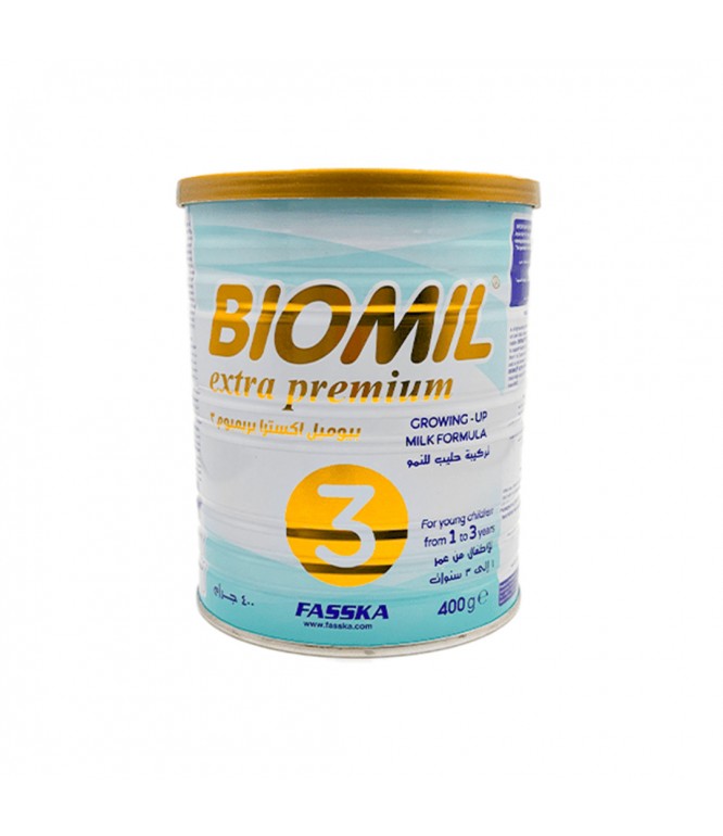 بيوميل إكسترا بريميوم (3) حليب النمو للأطفال من عمر سنة 400 جم
