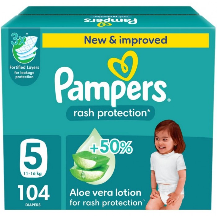 Pampers Diapers Size 5 Giant 104 Pieces 