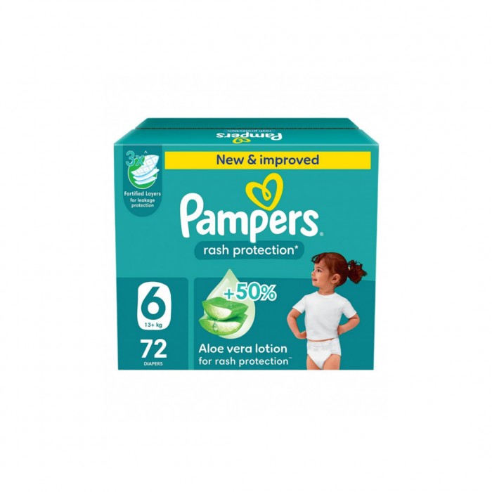 Pampers Baby Diapers Size 6 - 72 Diapers