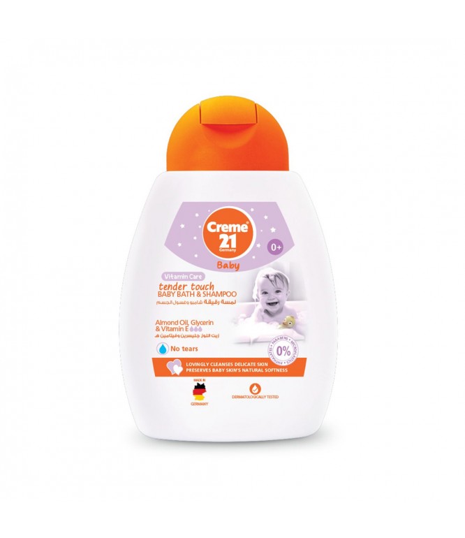 Creme 21 Tender Touch Baby Bath and Shampoo with Almond Oil and Vitamin Care 250 ML
