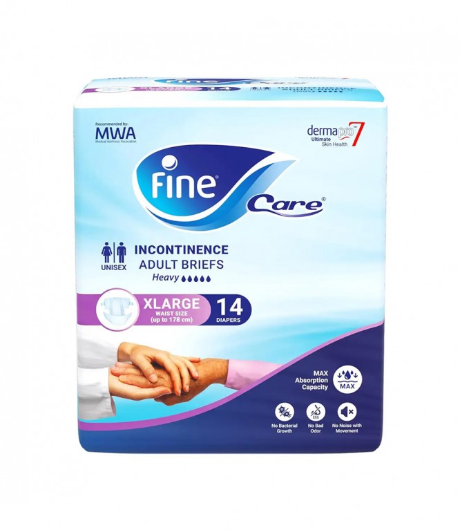 Fine Care Adult Open Diapers XLarge 14 Diapers

