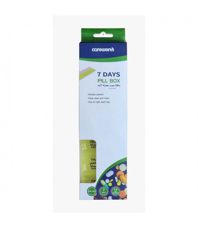 Careworth 7 day pill box 7 day x 2 14 doses